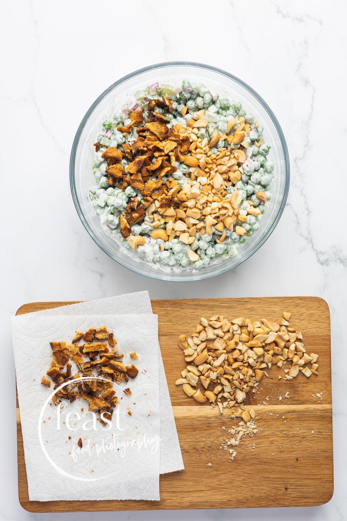 Creamy Dill Frozen Pea Salad