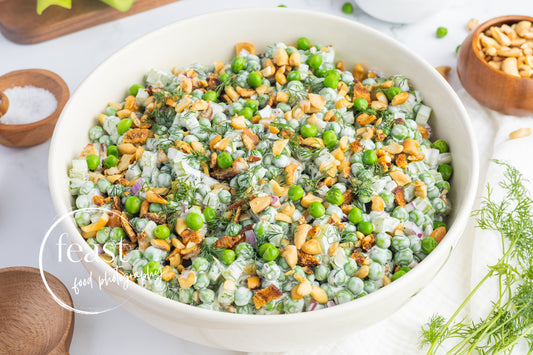 Creamy Dill Frozen Pea Salad