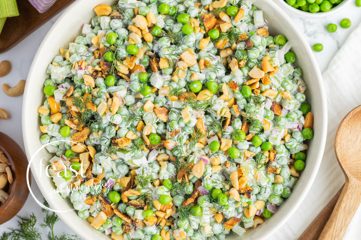 Creamy Dill Frozen Pea Salad