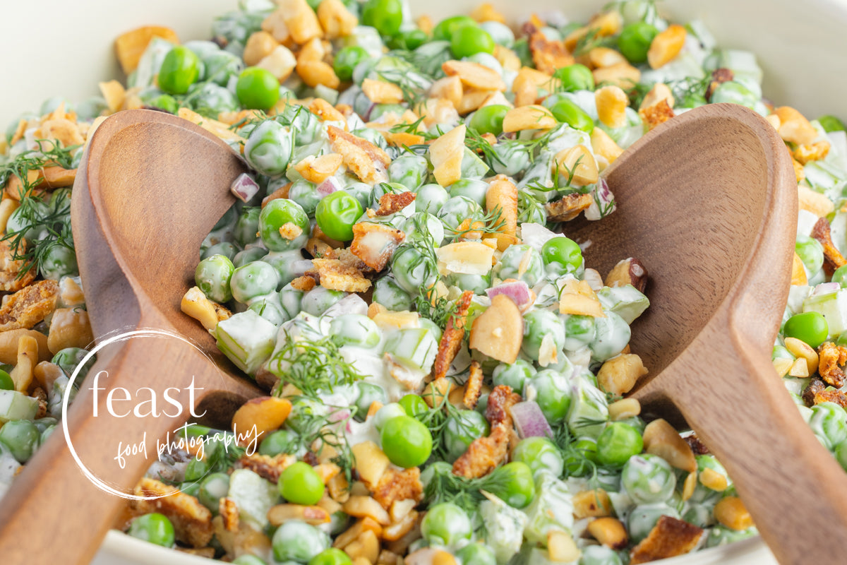 Creamy Dill Frozen Pea Salad