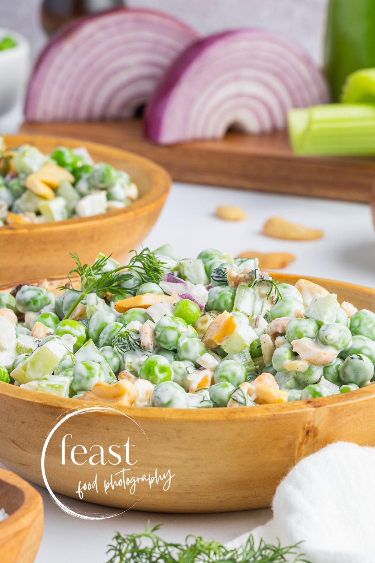 Creamy Dill Frozen Pea Salad