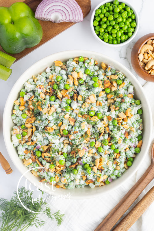 Creamy Dill Frozen Pea Salad